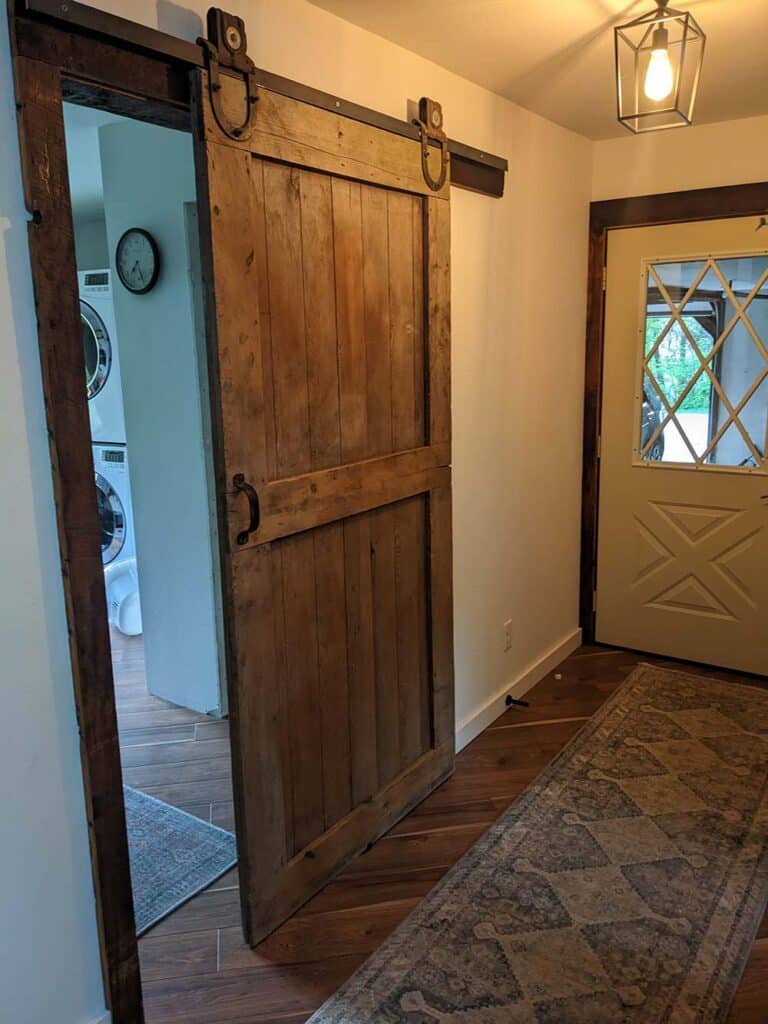 barn door used for interior door