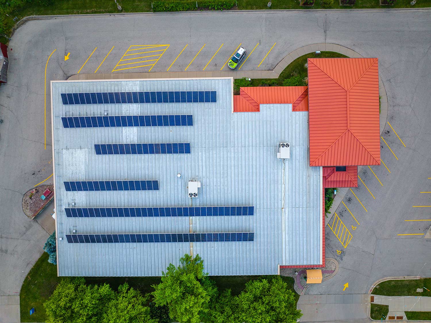 restore roof view of solar panels