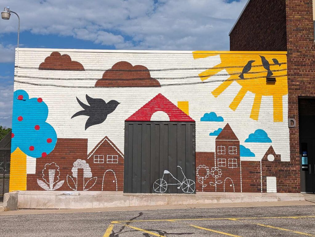 Mural-finished-opt new mural at Logan Middle School