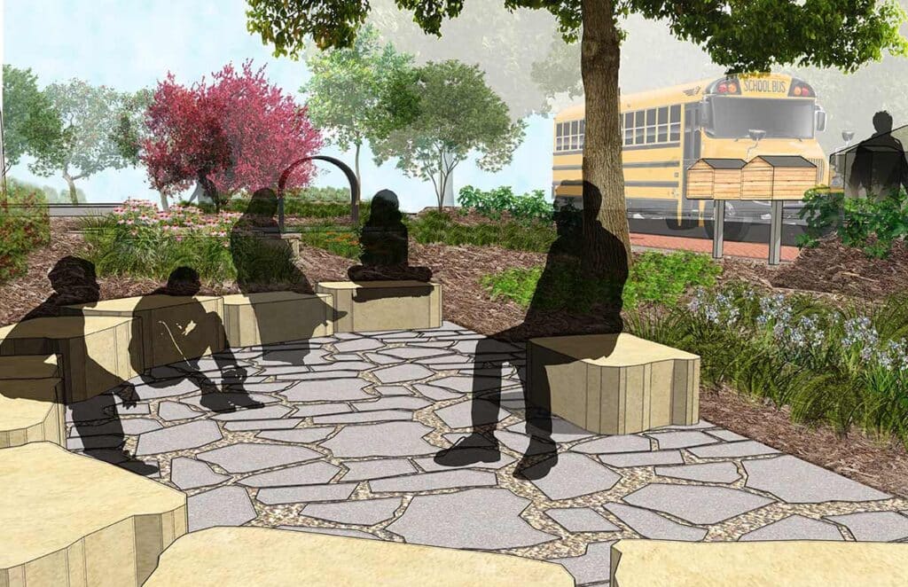 Rendering_Outdoor-Classroom-Perspective-opt rendering of new park sitting area